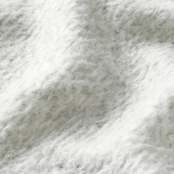 Feinstrick Melange – silbergrau | Reststück 50cm