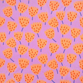 Baumwollpopeline Tulips | Nerida Hansen – lavendel/pfirsichorange, 