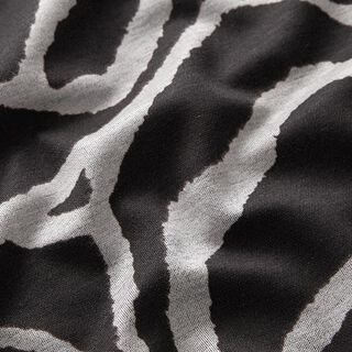 Romanit Jersey Zebra-Muster – schwarz/grau, 