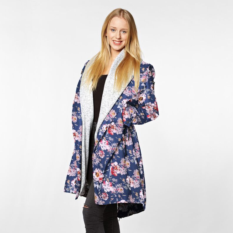 Softshell Blumen – indigo/rosa,  image number 5