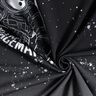 French Terry Panel Spaceman | Glitzerpüppi – schwarz/weiss,  thumbnail number 3