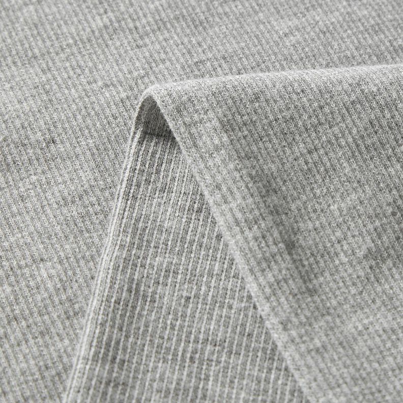 2x2 Bündchen Melange – silber,  image number 5