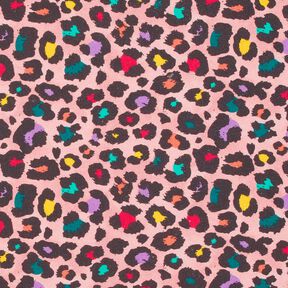 Sweatshirt angeraut buntes Leomuster – rosa, 