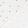 Musselin/ Doppel-Krinkel Gewebe Bienchen – wollweiss/gold,  thumbnail number 4