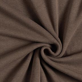 Alpenfleece Kuschelsweat Uni – mittelbraun, 