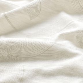 Baumwolljersey Tulpen – wollweiss, 