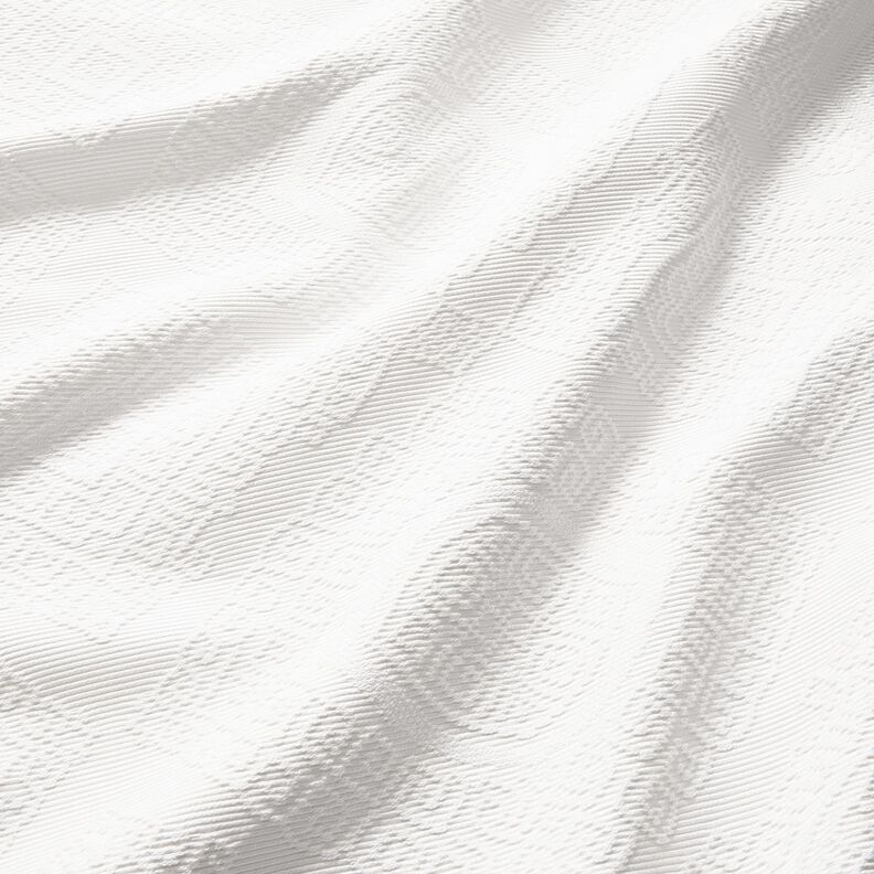 Dekostoff Jacquard dekorative Rauten 275 cm – weiss, image number 2