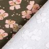Baumwolljersey süße Blümchen – khaki,  thumbnail number 4