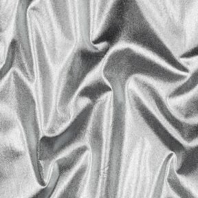Baumwollpopeline folienveredelt Uni – silber metallic, 