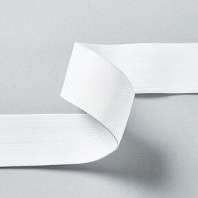 Glattes Gummiband [3 m | 40 mm] – weiss, 