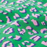 Beschichtete Baumwolle abstraktes Leo | Poppy Fabrics – grün/rosa,  thumbnail number 2
