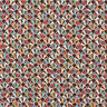 Dekostoff Gobelin Retro Fächer – schwarz/karminrot,  thumbnail number 1
