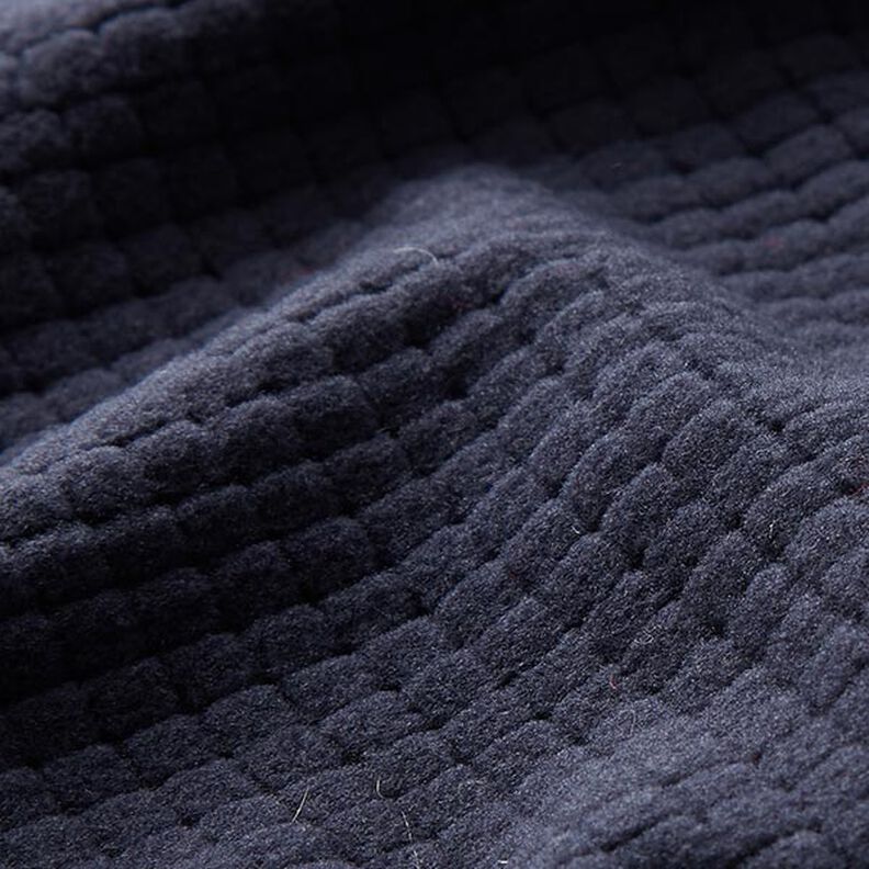 Struktur Jersey Kästchen – marineblau,  image number 2