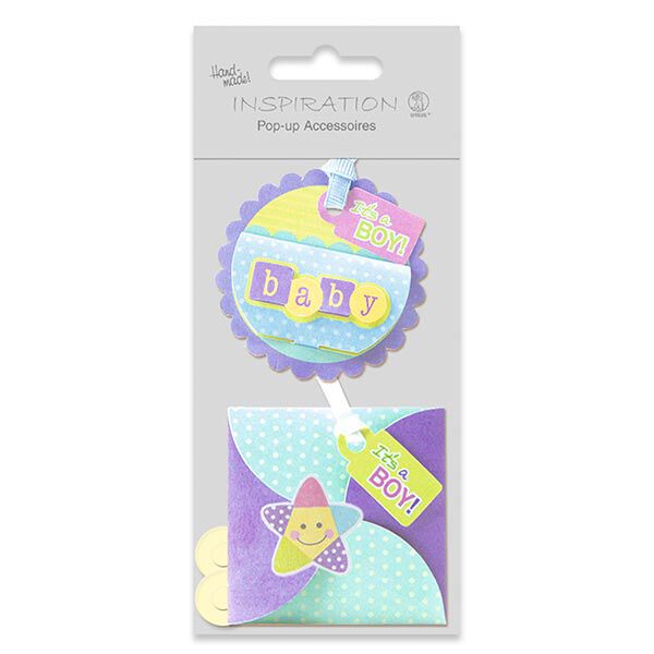 Pop-Up-Bastelset Baby Boy – blau, image number 2