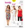 Plus-Size Shirt / Kleid | Burda 6672 | 46-60,  thumbnail number 1