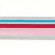 Gummiband Glitter [ 4 cm ] – silber/rosa,  thumbnail number 2
