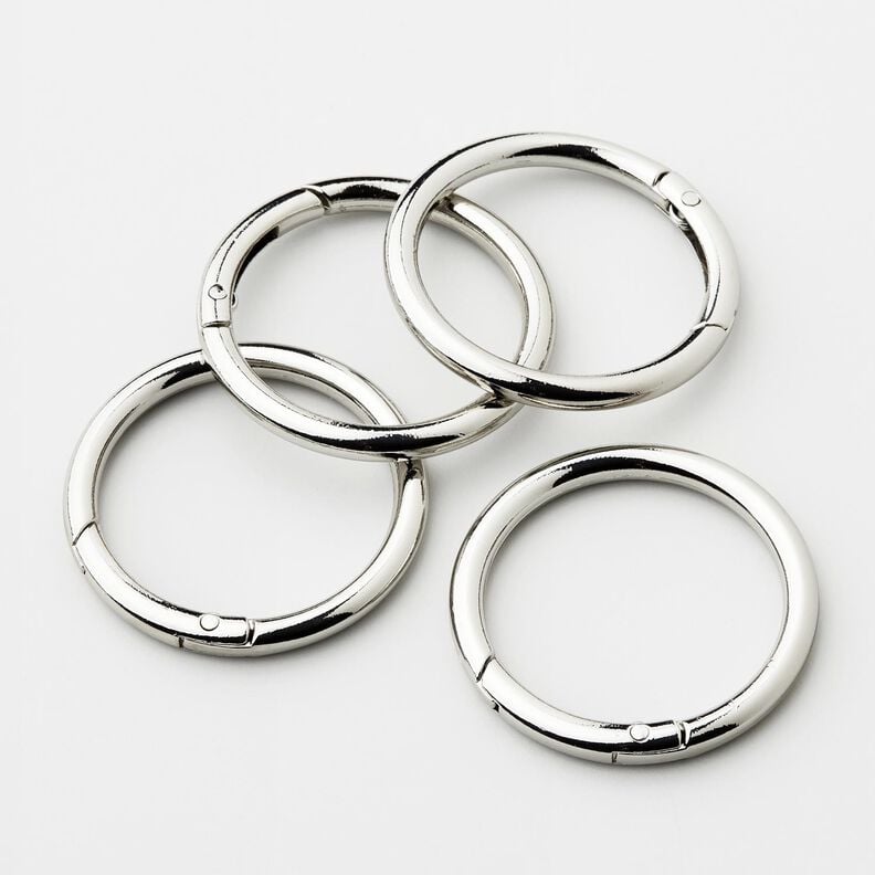 O-Ringe [4 Stk. | Ø 38 mm] – silber metallic,  image number 1