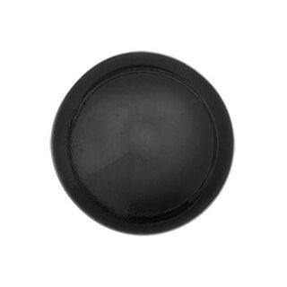Poly-Perlenknopf Glanz - schwarz, 