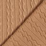Strickstoff Zopfmuster – rehbraun,  thumbnail number 4