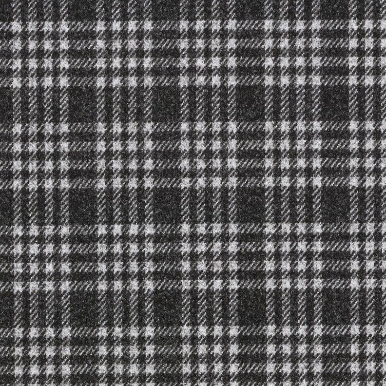 Mantelstrick Stretch Karo – hellgrau/schwarz, image number 1