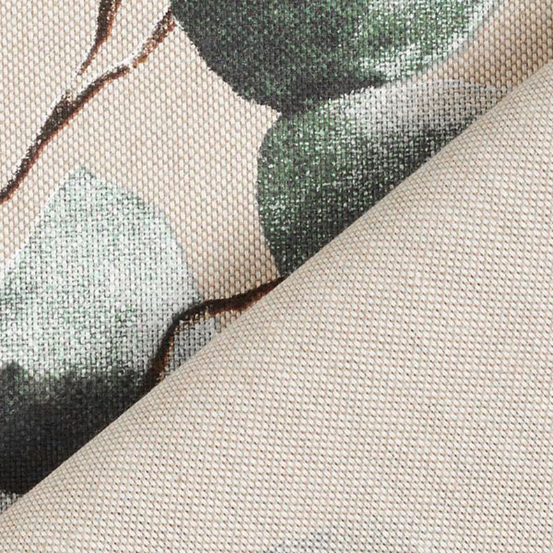 Dekostoff Halbpanama Eukalyptus – natur/mint,  image number 4