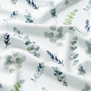 Viskosejersey Eukalyptus Aquarell – mintgrün, 