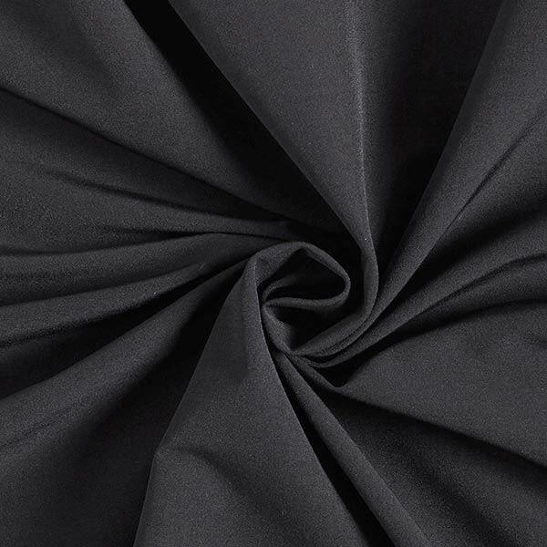 Stretchstoff Viskose-Mix Uni – schwarz | Reststück 100cm