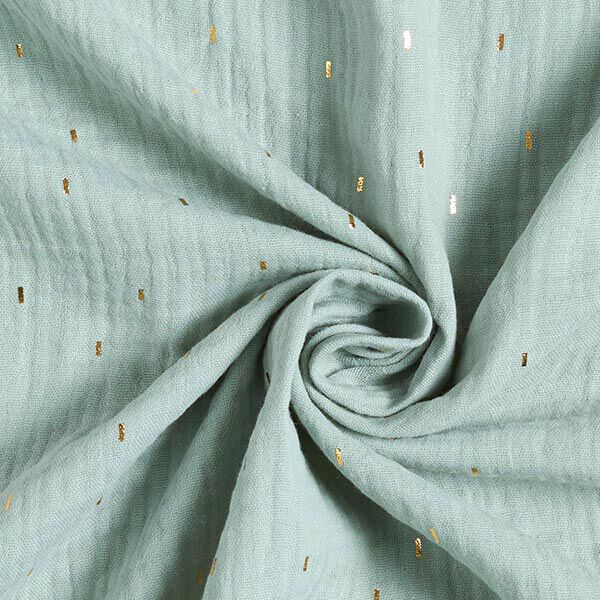 Musselin Foliendruck Rechteck | by Poppy – schilf | Reststück 100cm