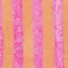 Frotteestoff Bambus Blockstreifen – hellorange/pink,  thumbnail number 1