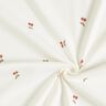 Rippenjersey kleine Kirschen – wollweiss,  thumbnail number 3
