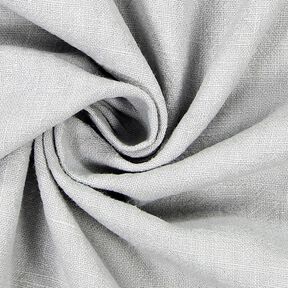 Leinenstoff Ramie-Mix stonewashed, schwere Qualität – hellgrau, 