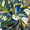 Dekostoff Halbpanama Digitaldruck Pfau – dunkelgrün,  thumbnail number 3