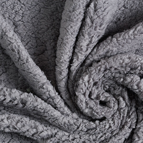 Sherpa Uni – grau | Reststück 50cm