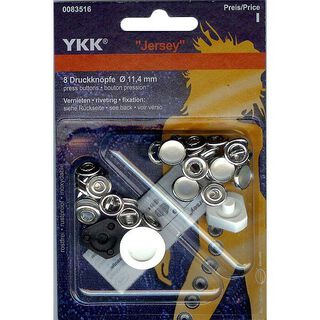 Nähfreier Druckknopf Jersey 1 – wollweiss | YKK, 