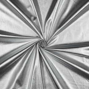 Baumwollpopeline folienveredelt Uni – silber metallic, 