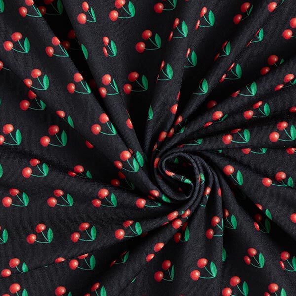FRINGE ME Cherry – schwarz | Albstoffe | Hamburger Liebe, image number 3
