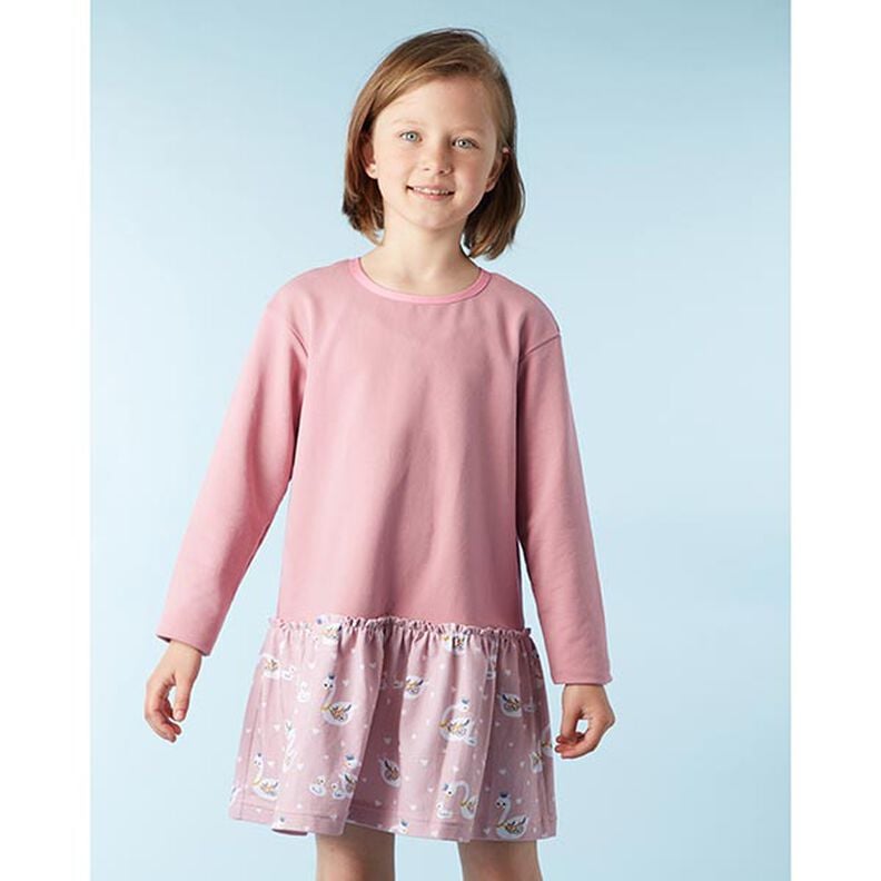 Leichter French Terry Uni – dunkelaltrosa,  image number 5