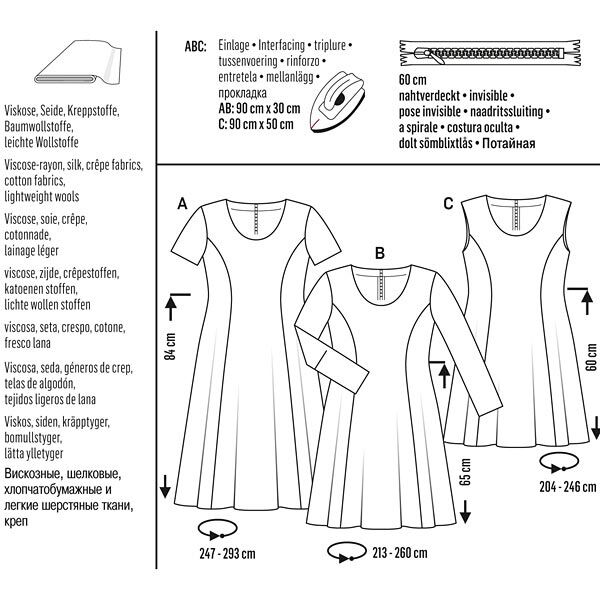 Plus-Size Kleid | Burda 6680 | 46-60,  image number 6