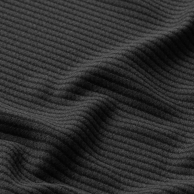 Kostümstoff diagonale Struktur – schwarz,  image number 2