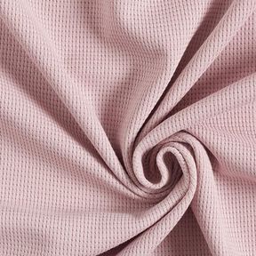 Mini Baumwoll-Waffeljersey Uni – altrosa | Reststück 50cm, 