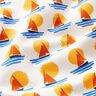 Sweatshirt angeraut Segelboote im Sonnenuntergang – weiss/blau,  thumbnail number 2