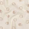 Musselin/ Doppel-Krinkel Gewebe Igel | Poppy Fabrics – natur/hellbraun,  thumbnail number 2