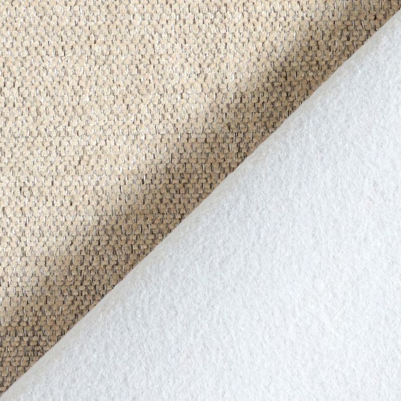 Polsterstoff Chenille Melange – cashew/silbergrau, image number 3