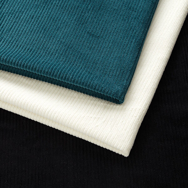 Breitcord vorgewaschen Uni – taubenblau | Reststück 100cm