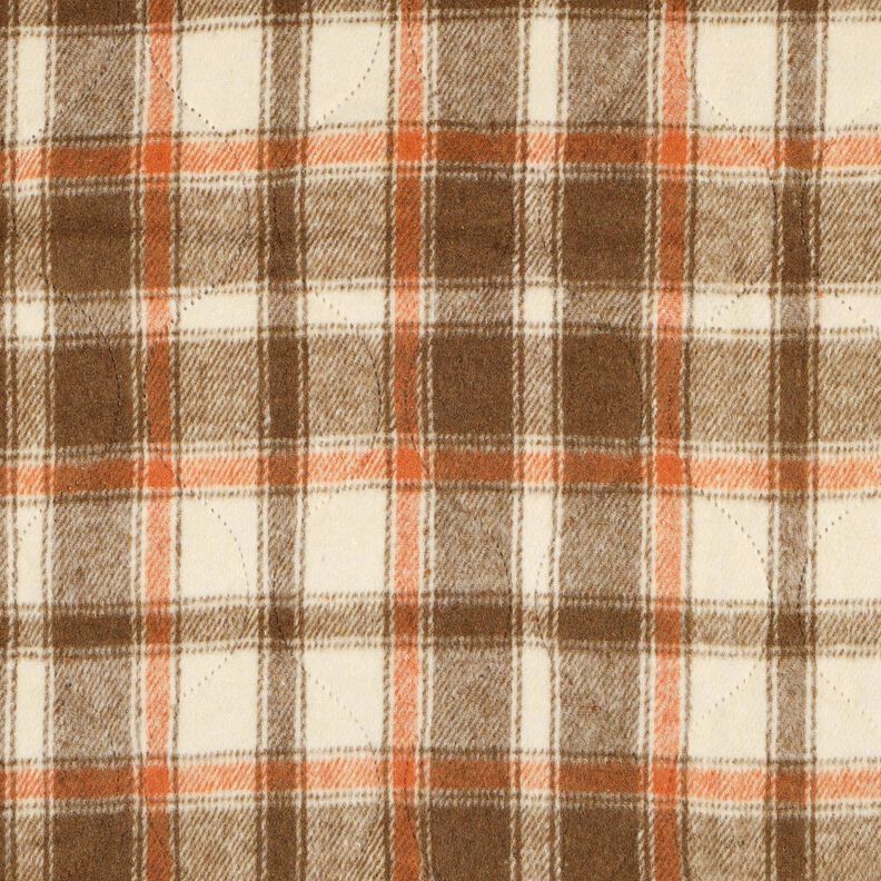 Steppstoff Flanell Karo | Poppy Fabrics – beige, image number 1