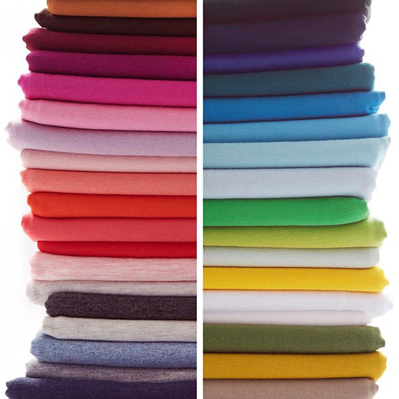 Baumwolljersey Medium Melange – grau,  image number 7