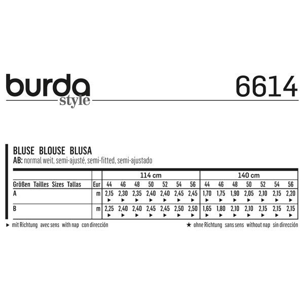 Plus-Size Bluse | Burda 6614 | 44-56,  image number 6