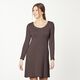 Baumwolljersey Medium Uni – dunkelbraun,  thumbnail number 6