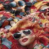 Dekostoff Gobelin famose Frauen – karminrot/hellbeige,  thumbnail number 2