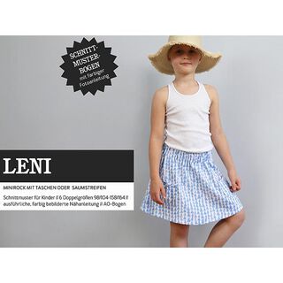 LENI Minirock für Mädchen mit Taschen oder Saumstreifen | Studio Schnittreif | 98-152, 